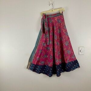 Reversible Upcycled Wrap Maxi Skirts